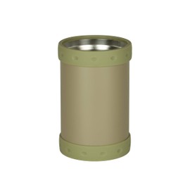 Pearl Metal D-5720 Vacuum Insulated Can Holder, Can Cooler, Can Cooler, Can Cooler, 2-Way Type, For 11.8 fl oz (350 ml) Cans, Outdoor Use, Khaki