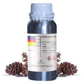 uh*Roh*Muh Pure Cedarwood Atlas Essential Oil (Wild Harvest) - Aromatic Elixir for Hair, Skin, and Culinary Delights - Perfect for Cleaning, Aromatherapy, DIY, Soap & Diffuser - Morocco Origin 16oz