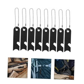 KICHOUSE 8pcs Emergency Survival Scrapers Outdoor Fire Lighters Steel Strikers for Camping