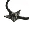 VingTAINE H-908 Bijou Rhinestone Star Hair Rubber Hair Accessory, Black