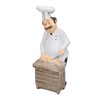Resin Chef Statue Restaurant Dining Table Decor Figurine Ornament Kitchen