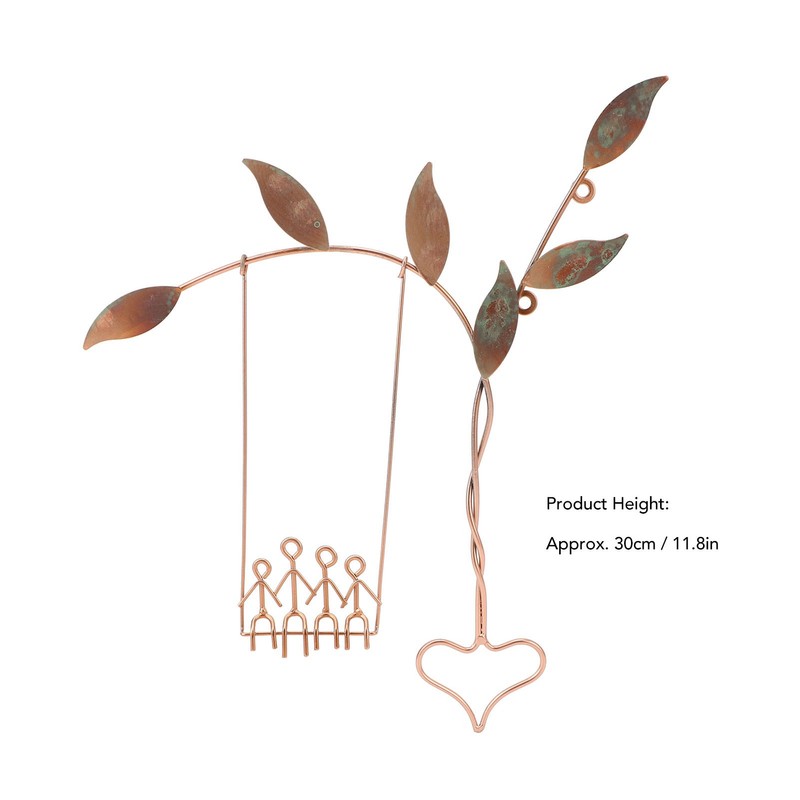 Wall Swing Sculpture Metal Romantic Stress Relief Handcrafted Wall Art