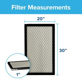 Filtrete 20x30x1 Air Filter, MPR 2800, MERV 14, Healthy Living Ultrafine Particle Reduction 3-Month Pleated 1-Inch Air Filters, 2 Filters