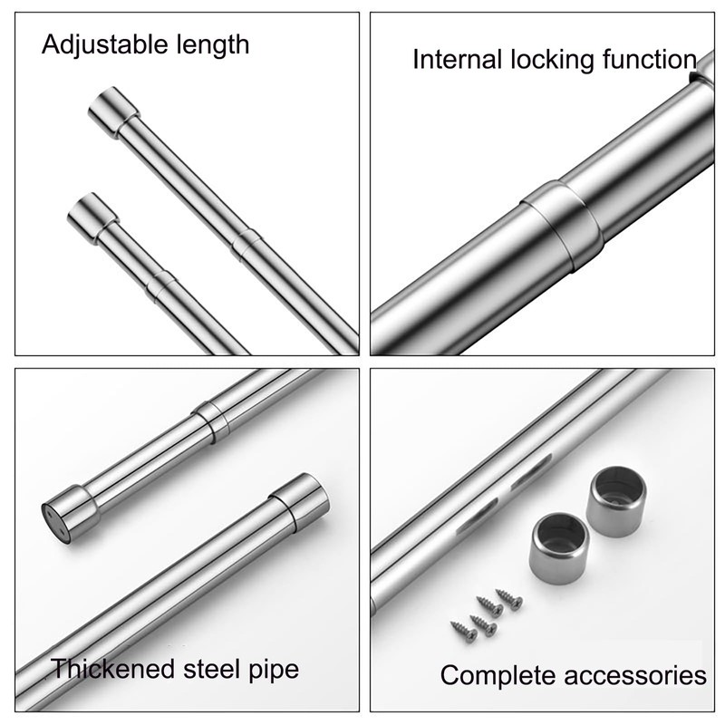 Wardrobe Rail, 31-52cm Wardrobe Hanging Rail, Wardrobe Rails and Fittings