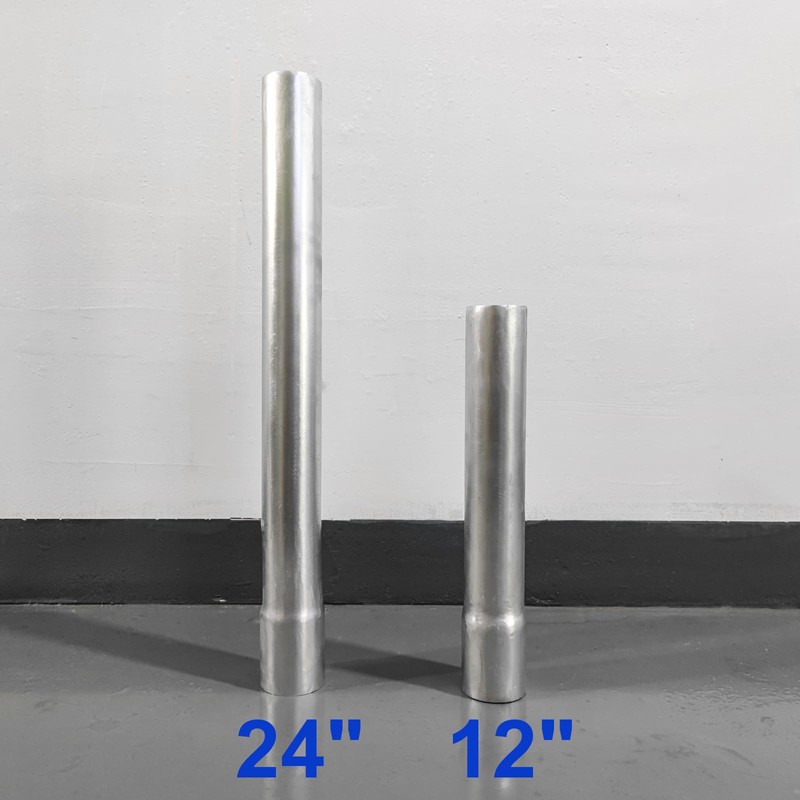 GRELWT 2 Pack 2-3/8" OD Metal Post Extender, 18" Fence