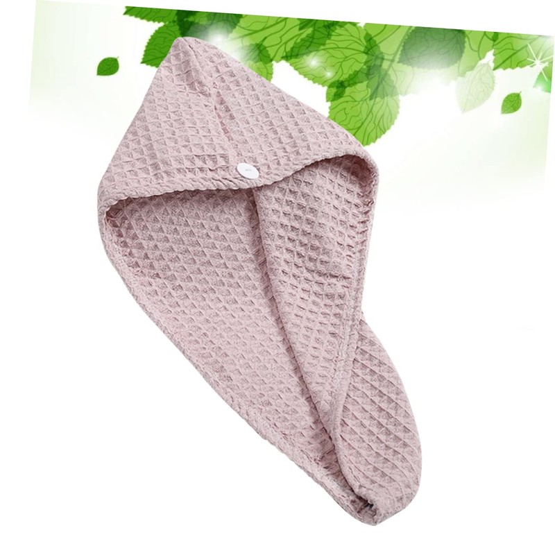 Outanaya Pure Color Dry Hair Waffle Hair Towel Fast Drying