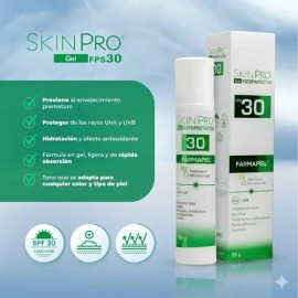 Fotoprotector Facial Skinpro Gel FPS 30 para Piel Mixta y Grasa