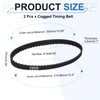 PATIKIL 2pcs 124XL Rubber Timing Belt 62 Teeth 10mm Width