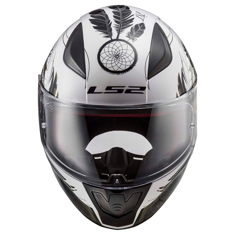 LS2 Helmets Rapid II Full Face Motorcycle Helmet (Dreamcatcher Chameleon/White