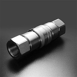 1/4 3/8 1/2 3/4 1 BSP/NPT Thread Flat Face High Flow Quick Connect Hydraulic Couplings/Couplers Peneumatic Carbon Steel 1 Set - (Size: NPT, Thread Specification: 1")