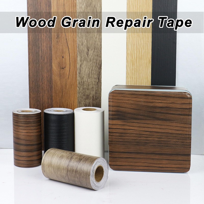BOMEI PACK Walnut Wood Grain Repair Tape 1Roll 33ft,Self Adhesive