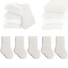 QIYIENDIAN 5 Pairs Toddler Crew Socks Soft Cotton Socks Elastic