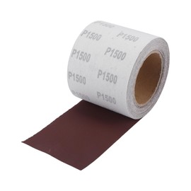 Hihaha P1500 Long Board Sanding Paper 393.70"x3.94" Red Sanding Roll Back Velvet 1 Pc
