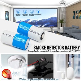 XUNIUZERO CR123A 3V Batteries (6-Pack) Photo Non-Rechargeable Lithium Battery 3 Volt 123 Lithium Battery 10 Years Shelf Life