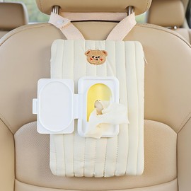 Portable Wipes Case - Stroller Hangable Wipes Boxes | Portable Refillable Reusable Storage Container Case for Car Travel Stroller Boy Girl