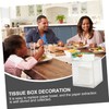 LIFKOME Acrylic Tissue Box Holder Multi Purpose Napkin Storage Container