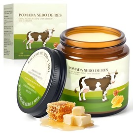 Cebo de Res para la Cara, 120g Sebo de Res Sebo de Res para La Cara, Crema Facial con Acabado de Pasto de Animales Alimentados con Pasto,Cuidado de...