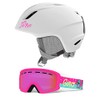 Giro Launch CP Kids Snow Helmet w/Matching Goggles Matte White/Disco