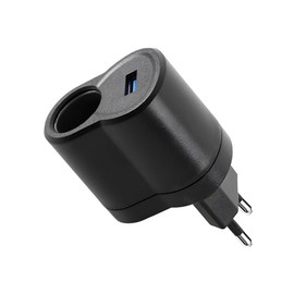 CGEAMDY AC-DC Auto Netzteil Adapter, 220V auf 12V(1A) Zigarettenanzünder Adapter Steckdose, Zigarettenanzünder-Buchse Gleichrichter Wechselrichter für Auto Van Electric