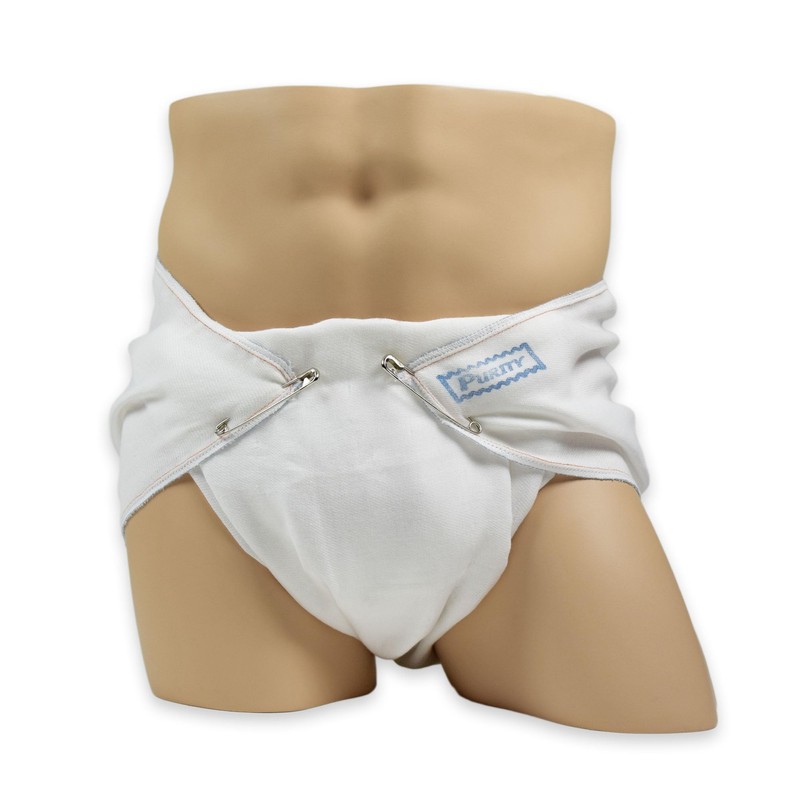 Purity Adult Flat Cloth Diapers by LeakMaster - Soft, Absorbent
