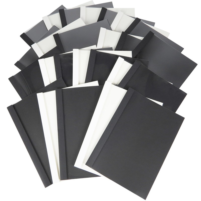 RAYSON Thermal Binding Covers, 25 Sheets, 3 mm, A4, Black