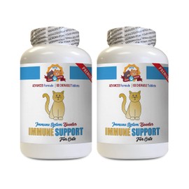 PETS HEALTH SOLUTION cat Liver Support - Immune System Booster - CAT Treats - Premium Complex Blend - Powerful - Turkey Tail for Cats - 120 Treats (2 Bottle)