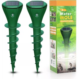 Jahy2Tech Solar Powered IP65 Mole Repellent Ultrasonic Mole Repellent For Lawn Yard Garden
