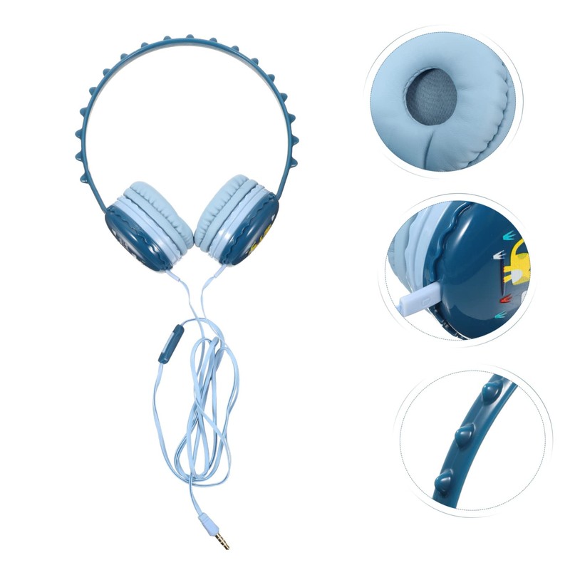 KONTONTY Dinosaur Shape Wired Headphones for Gaming Comfortable Over Ear