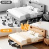 LeArex Under Bed Storage Containers with Wheels 2 Pack Underbed