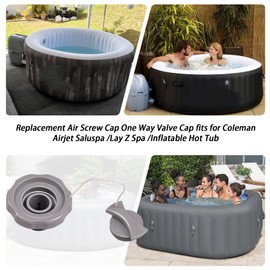 XTPTFABS P05767 Air Valve Cap,Replacement One Way Air Valve Cap,Screw Valve Replacement Compatible with Coleman Bahamas Airjet Saluspa Lay Z Spa Inflatable Hot Tub