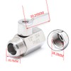New 1/2" Stainless Mini Ball Valve NPT Famale x Male