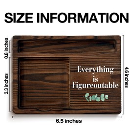 Inspirational Everything is Figureoutable Sticky Note Holder Encouragement Gifts for Coworkers Work Bestie Colleagues Positive Self-Stick Note Pad Holders Home Office Decor