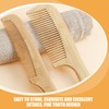 minkissy Bamboo Hair Comb for Women Anti-static Fine Tooth Compact