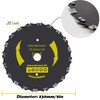 9" x 20 Teeth Chainsaw Tooth Brush Cutter Blade &