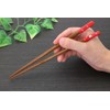 京 佑 Coating Chopsticks Sakura Rabbit Red 21 cm