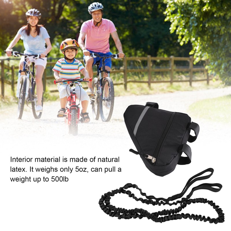 Bike Tow Bungee Attachment Rope Bicycle Pull Behind Strap Traction