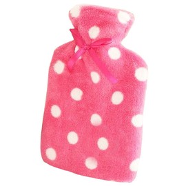 Lovely Elephant Hot Water Bottle with Cover-Red