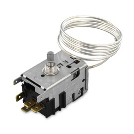 DEKAROX Thermostat with 800 mm Capillary Tube 3 x 6.3 mm AMP for Gorenje 596279 Danfoss 077B6738 for Fridge Freezer Combination with Automatic Defrosting
