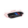 Glossy Black M-Color Front Kidney Grille Compatible with 2003-2006 E46