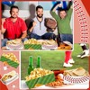 Zliisang Baseball Food Trays for Party