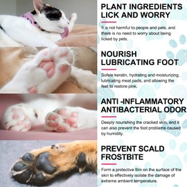 Dog Paw Balm 2.6Oz, Paw Balm Dogs, Pet Paw Sticks, Soothes, Heals & Protects Cracked-Dog Paw Protector, Safe Licking Solution for Dogs and Cats