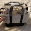 J.CREW J Crew Tote Bag Mini Montauk Sherpa Leather White