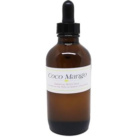 TCEShop Coco Mango Scented Body Oil Fragrance [Glass Dropper Top - Clear - 4 oz.] - ID#35478
