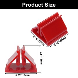 Litoexpe 50 Pcs Red Game Card Holder Stand, Acrylic Card Stand Plastic Game Piece Holders for Cards, Party, Game, Photos, Memos, Pictures Display