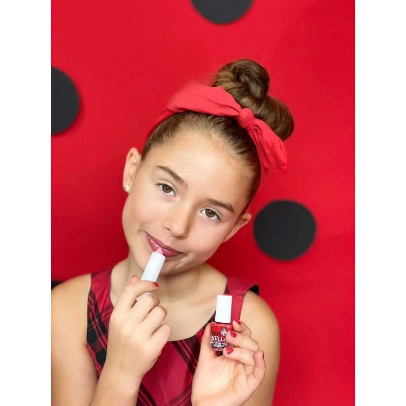 Miss Nella Nail Polis + Lip Balm Set (Sugar Plum