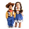 Little Adventures Cowgirl Doll Clothes with Hat (Doll Not Included)