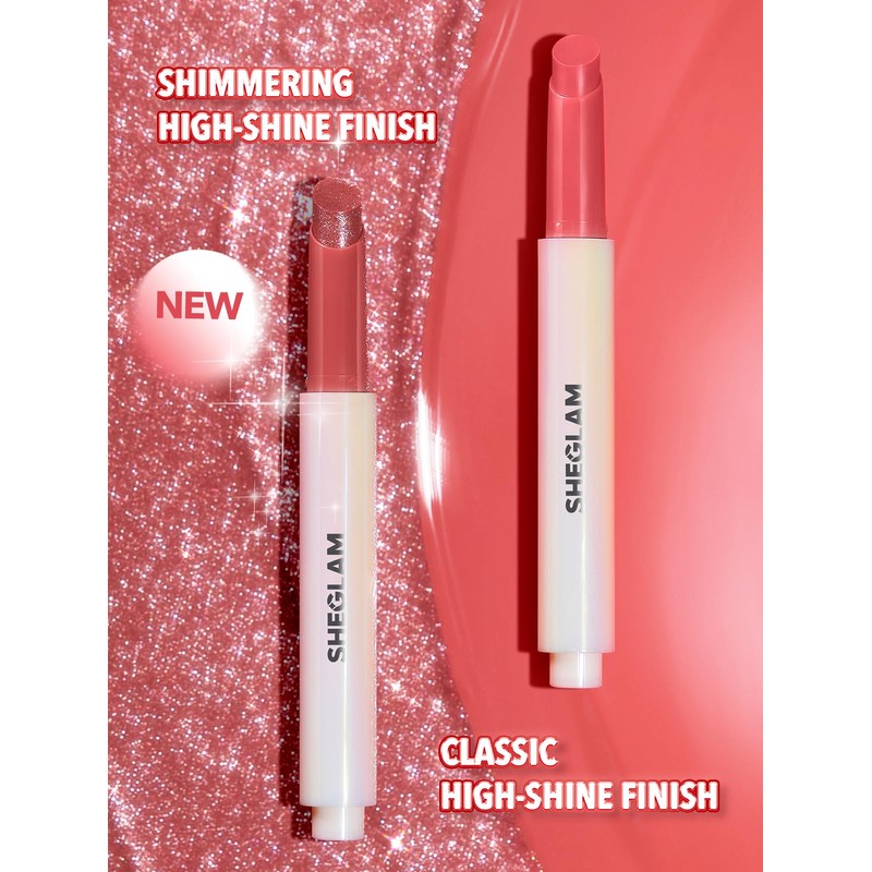 SHEGLAM Pout-Perfect Moisturizing Solid Lip Gloss Shimmer Lip Plumper -