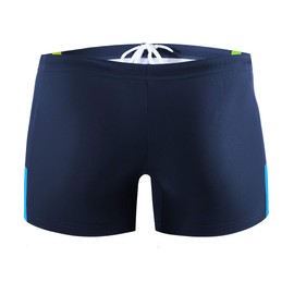 sesto senso Men's Swimming Trunks Tight Swimming Trunks M to 4XL Tight Swimwear Swimming Shorts, Dark blue poison green blue - Bd 379