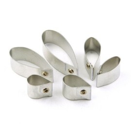 MyTinyWorld Set of 6 Metal Plumeria Flower Sugar Craft Cutters
