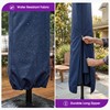 PURPLE LEAF Patio Umbrella Cover Water-Resistant Umbrellas Cover Navy Blue